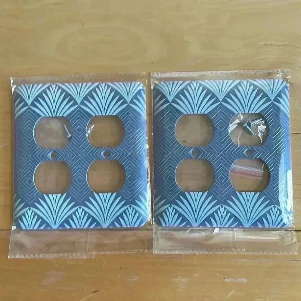 Two artย deco outlet replacement plates NWT